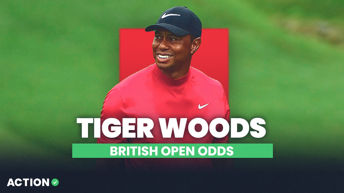 2024 Tiger Woods British Open Odds article feature image