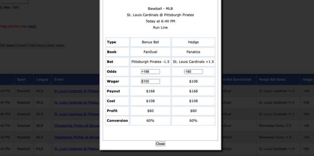 bonus bet conversion bet365 