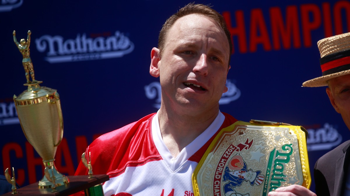 2024 Nathan’s Hot Dog Eating Contest: Why is Joey Chestnut Not Competing? article feature image