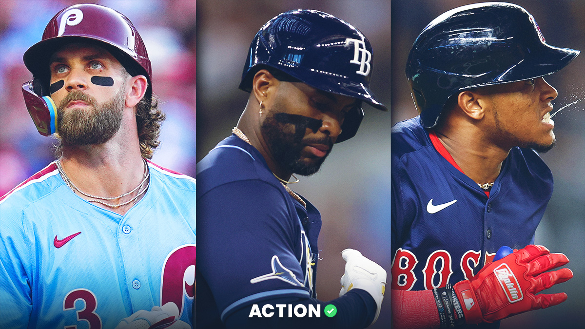 MLB Player Props Tuesday: Picks for Harper, Diaz, Rafaela (July 9) article feature image