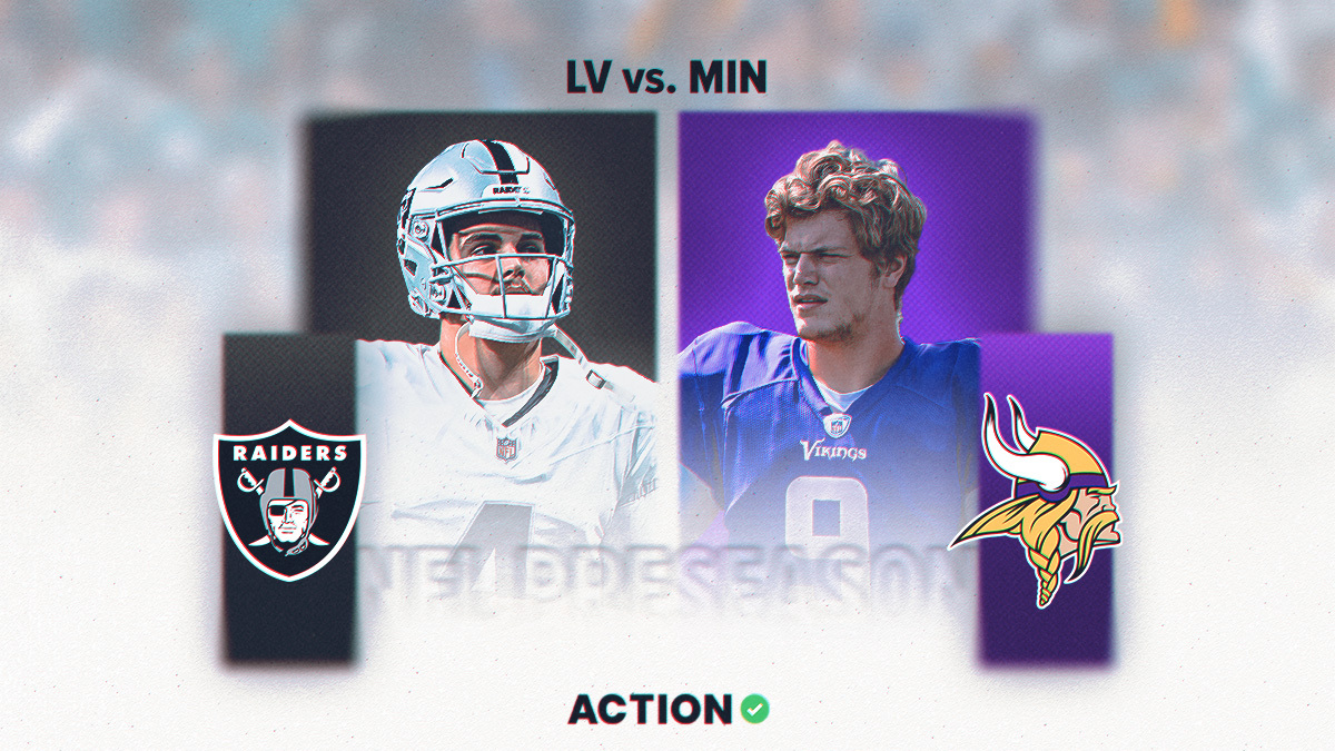 Raiders vs. Vikings Prediction: Bet This 1H Moneyline article feature image