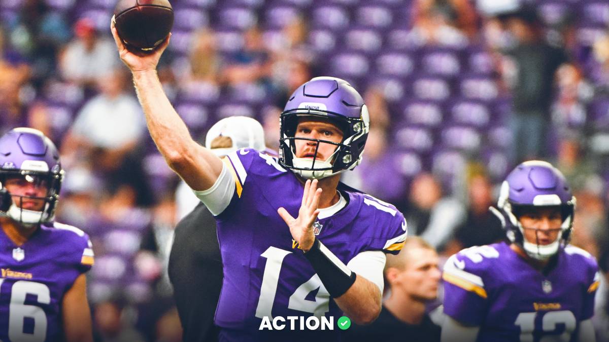 Why Vikings Starter Sam Darnold Is Among The Worst Quarterbacks to Bet on article feature image