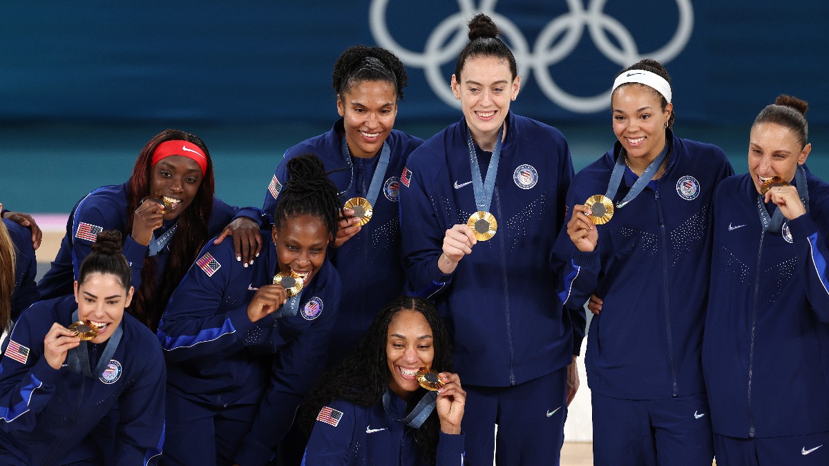 Team USA Women’s Basketball Avoids Massive Upset to Win Olympic Gold Over France Image