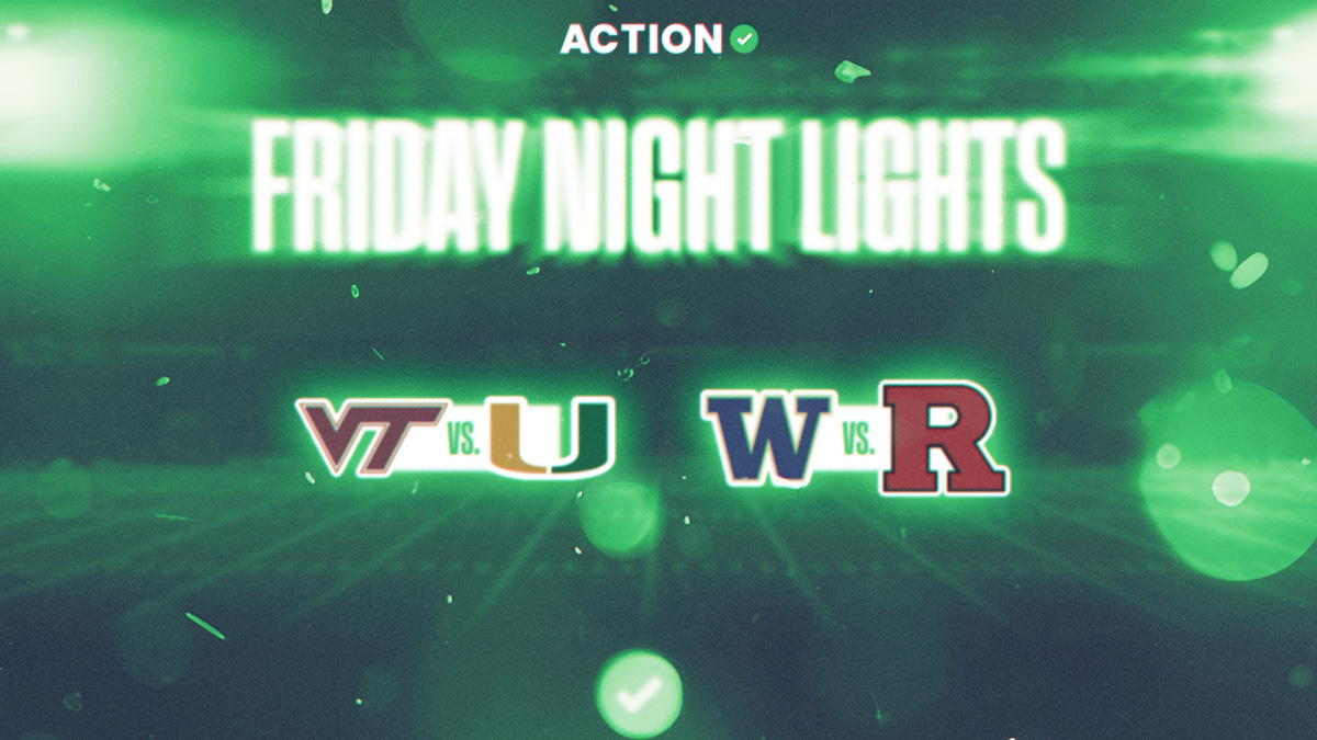 NCAAF Odds, Picks: How We’re Betting Miami vs. Virginia Tech, Rutgers vs. Washington on Friday, Sept. 27 article feature image