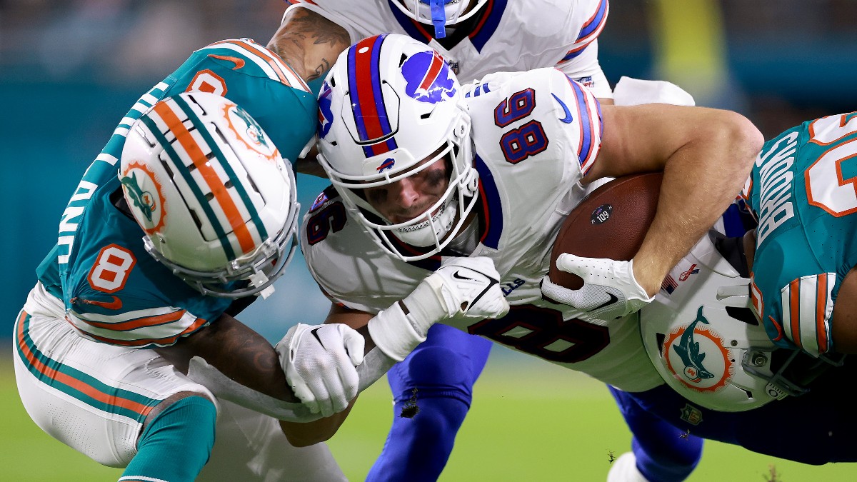 Under Hits for a Bad Beat in Bills vs. Dolphins on Thursday Night Football