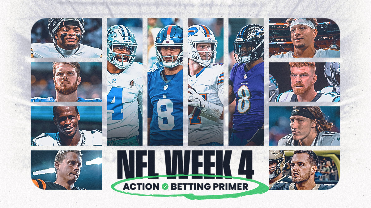 NFL Week 4 Betting Trends, Stats, Notes: Action Network Betting Primer article feature image