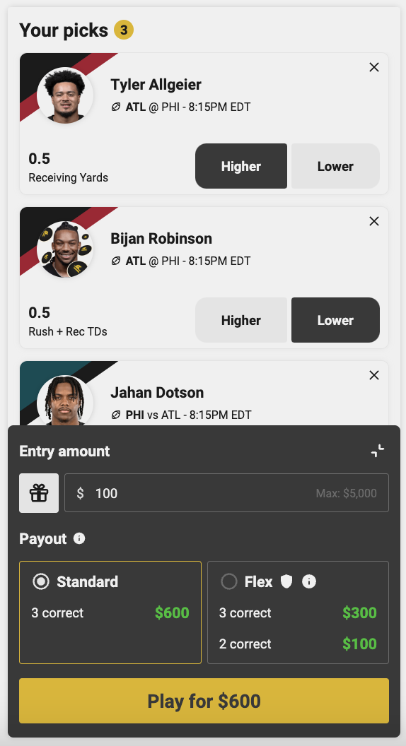 underdog fantasy promo code action monday september 16