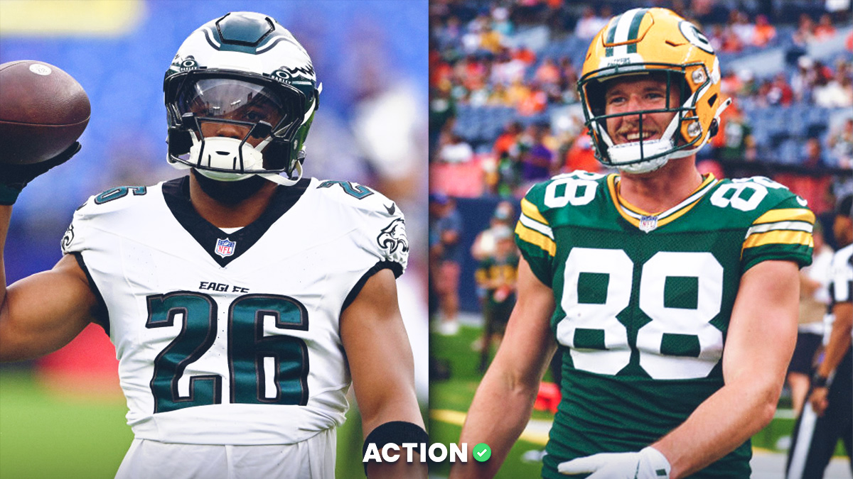 NFL Player Prop Bets: Packers-Eagles Picks for Saquon Barkley, Luke Musgrave, More