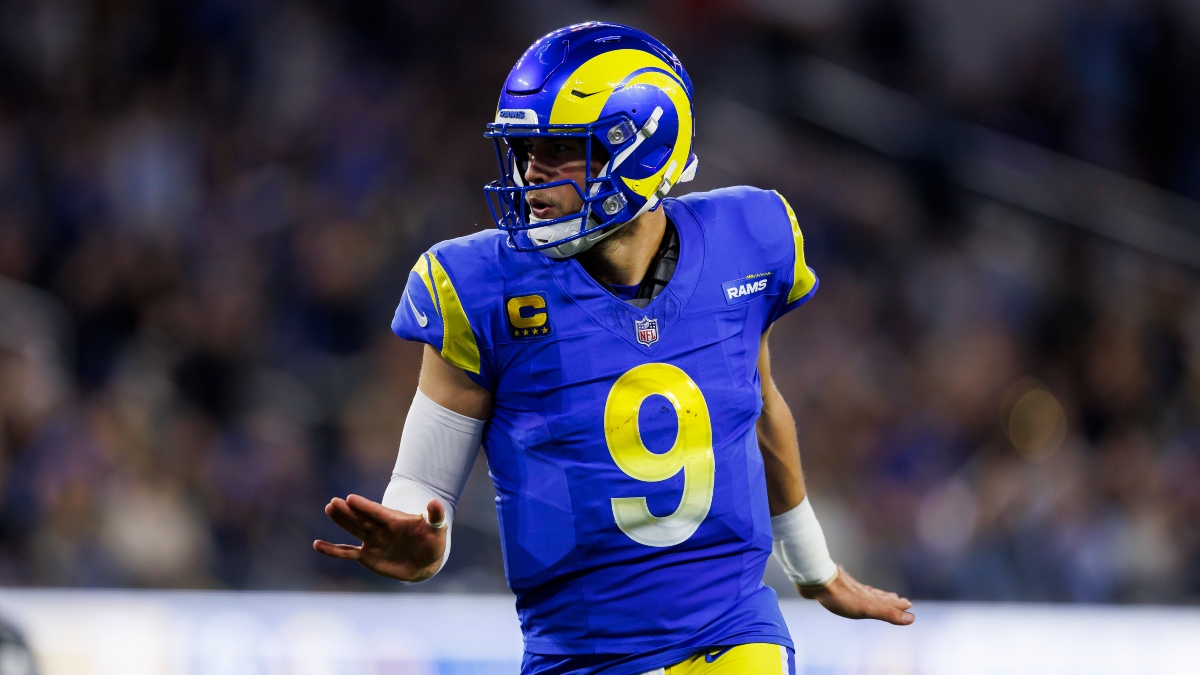 NFL Player Prop Pick for Matthew Stafford in Rams vs. Lions, Week 1 article feature image