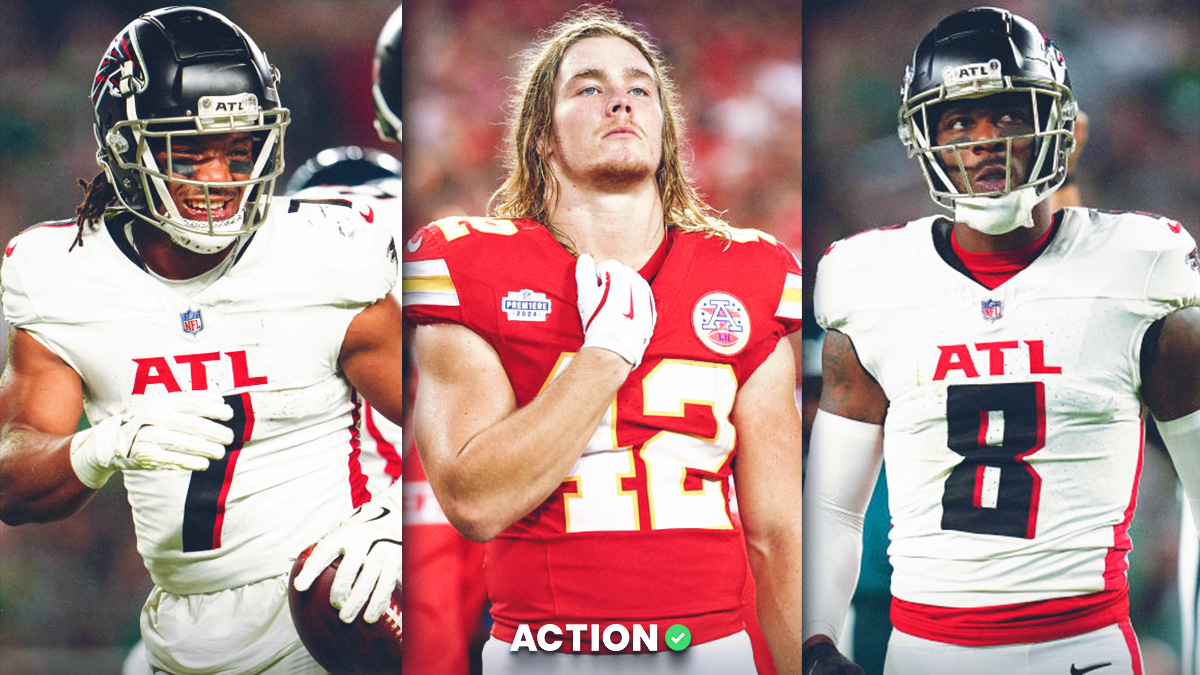 Chiefs vs. Falcons Player Props for Carson Steele, Bijan Robinson, More article feature image