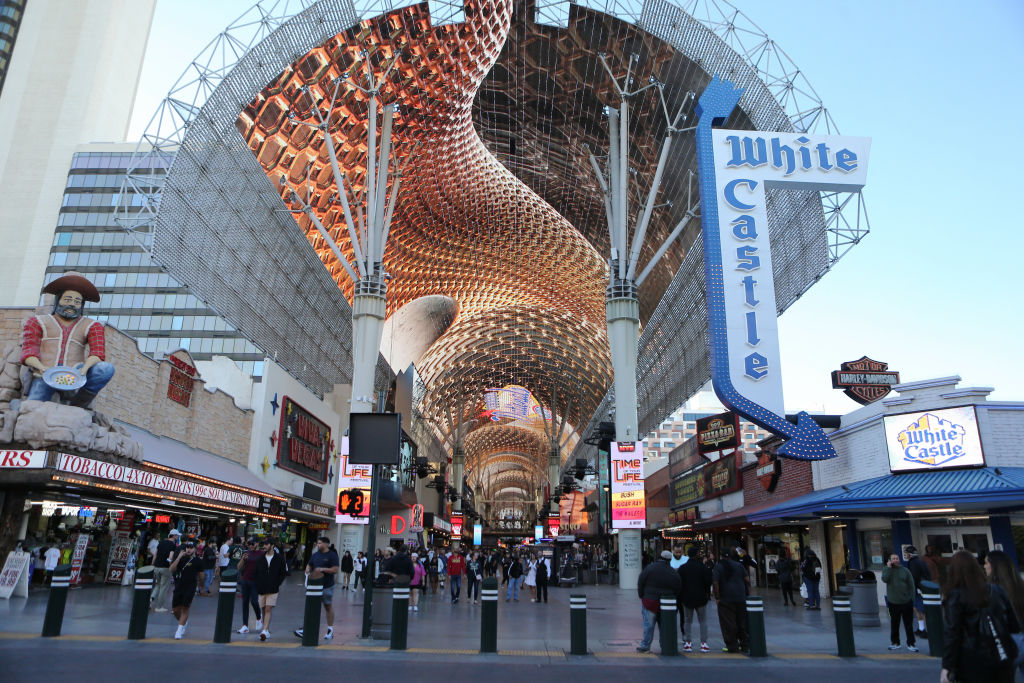 casino jackpots can be won at the Fremont Street Experience in Las Vegas, Nevada