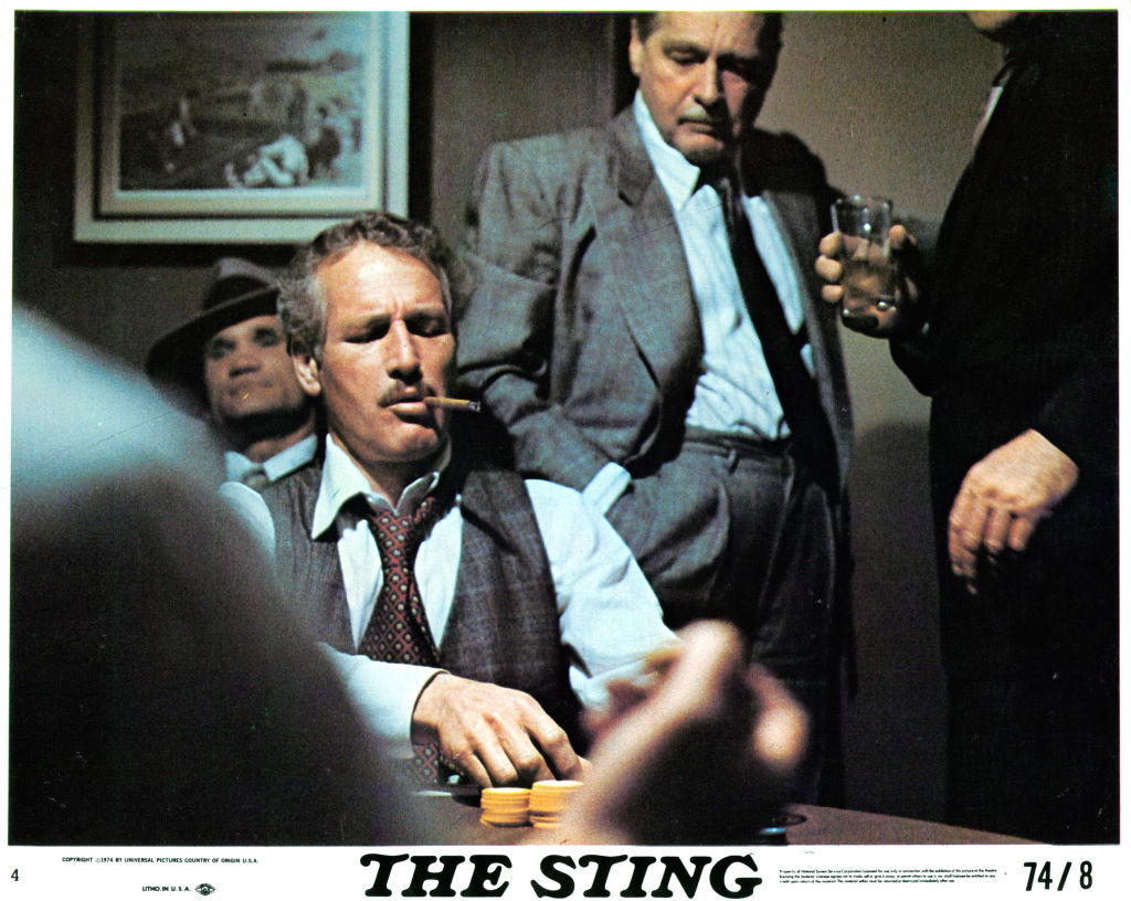 Paul Newman in the film 'The Sting' from 1973.