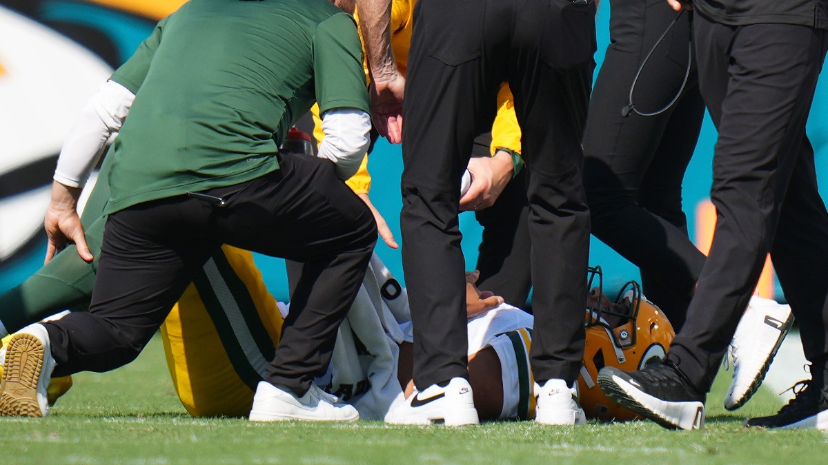 Jordan Love Injures Groin vs. Jaguars Image