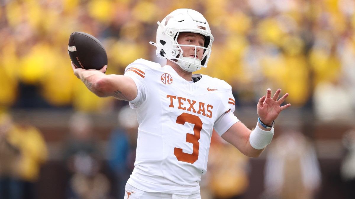 Quinn Ewers to Start vs. Oklahoma – What It Means for Texas’ Red River Rivalry Odds article feature image