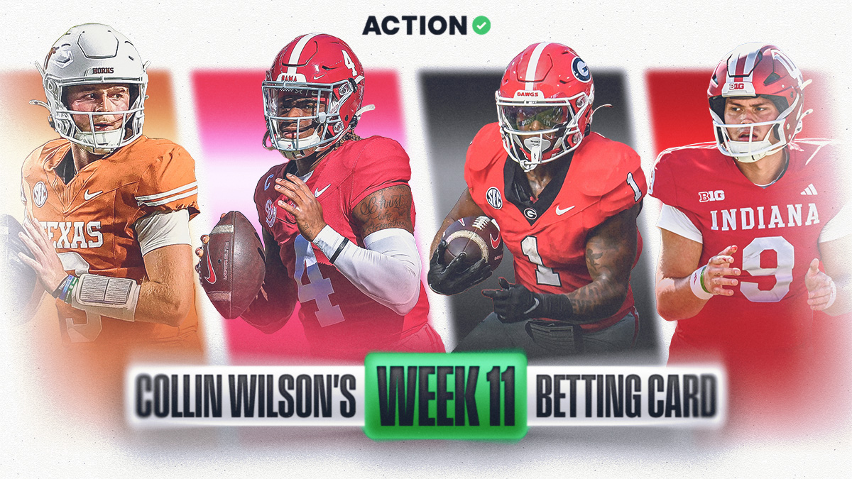 Wilson's NCAAF Betting Card for Week 11 Image