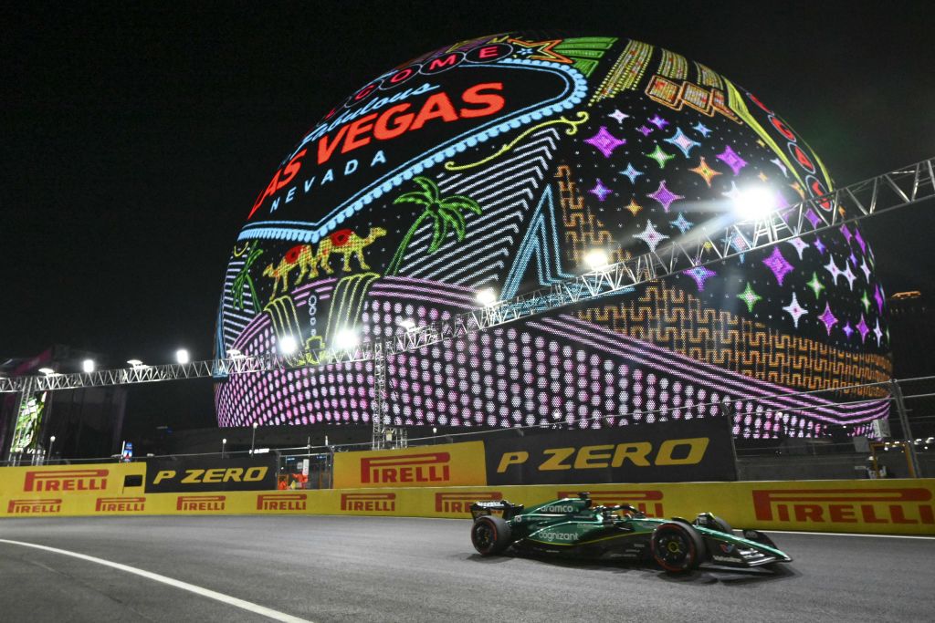 practice session for the Las Vegas Formula One Grand Prix 