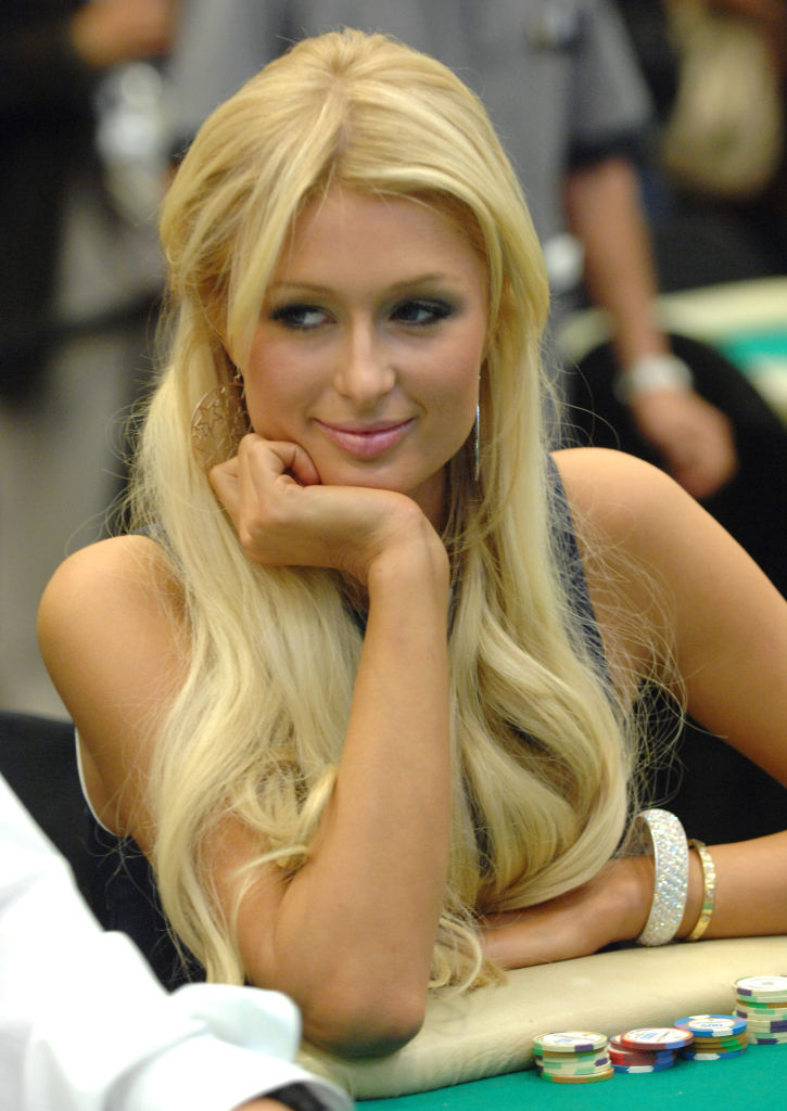Paris Hilton during the World Poker Tour Celebrity Invitational