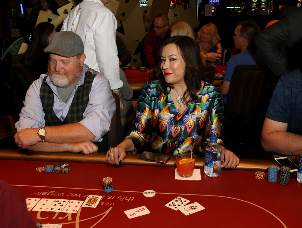 Actress Jennifer Tilly participates in the Raising the Stakes for CP celebrity charity poker event