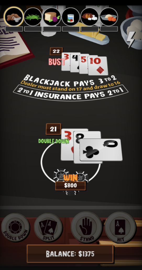 Thanksgiving slot machine on DraftKings casino 