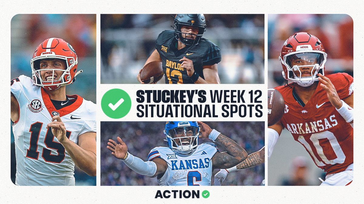 College Football Picks, Predictions: Stuckey’s Week 12 Bets for BYU vs. Kansas, Arkansas vs. Texas, More