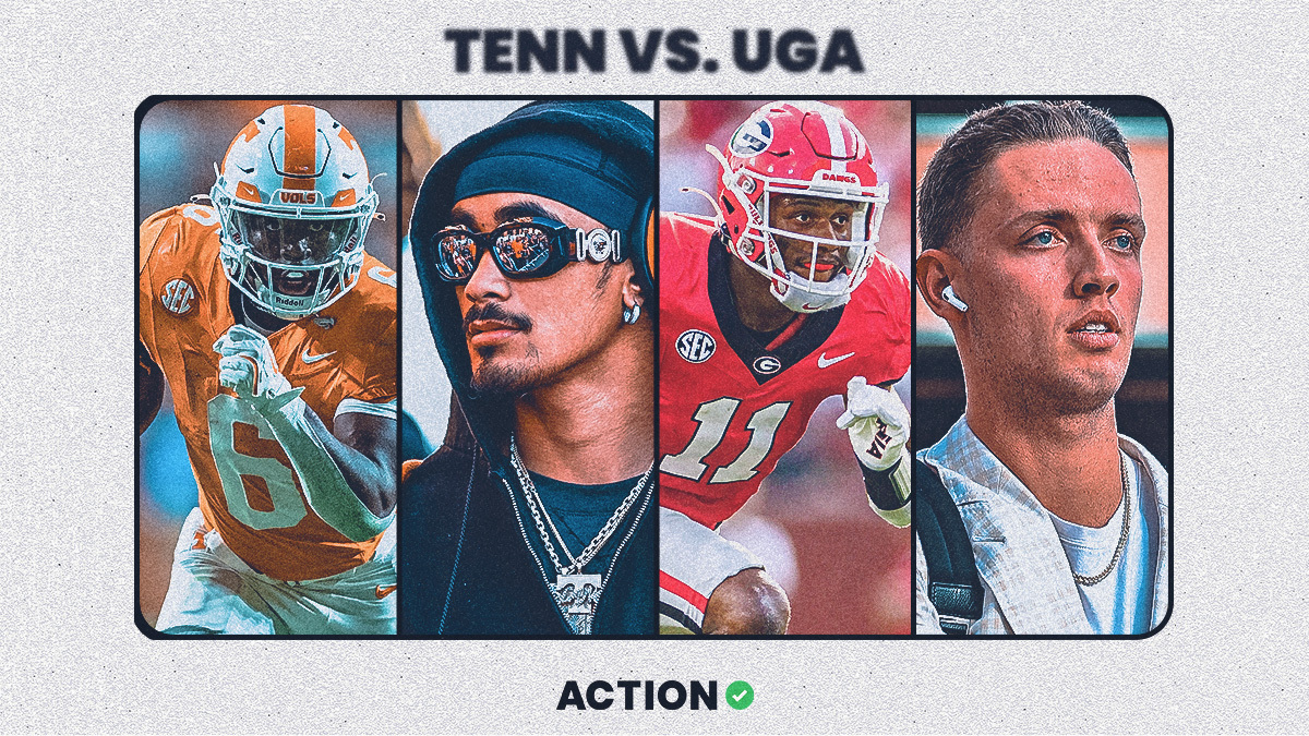 Our Best Bets & Picks for #6 Tennessee vs. #11 Georgia. Image