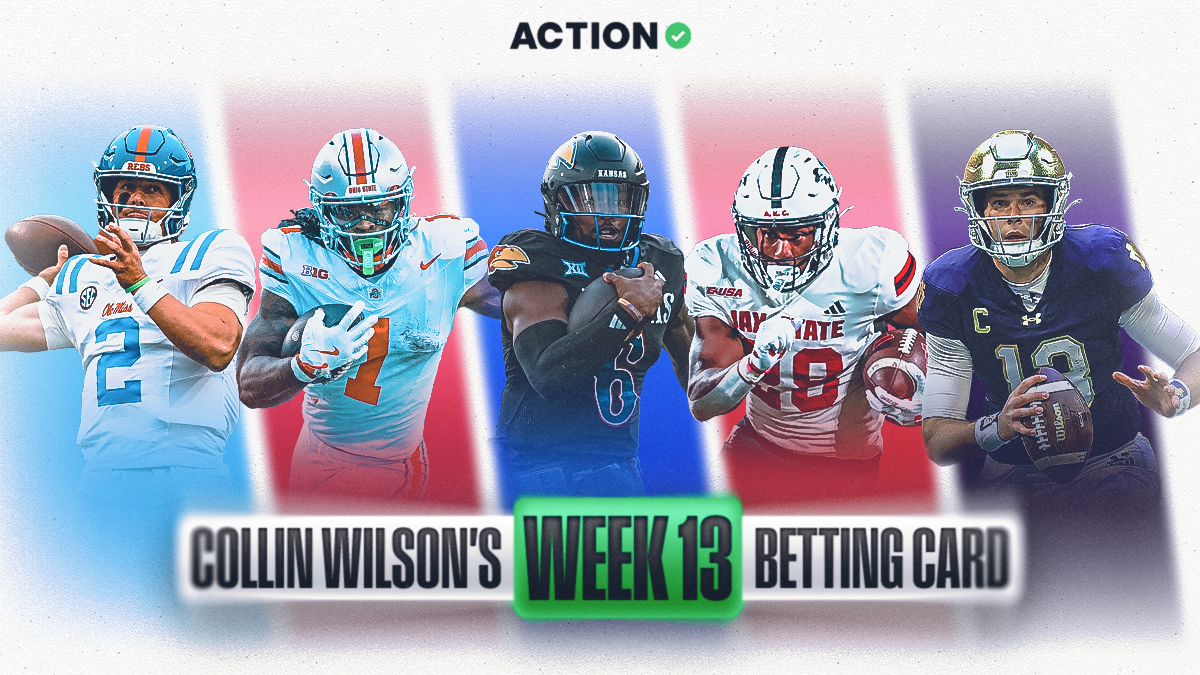 College Football Predictions, Picks: Collin Wilson’s Week 13 Bets for Indiana vs. Ohio State, Ole Miss vs. Florida