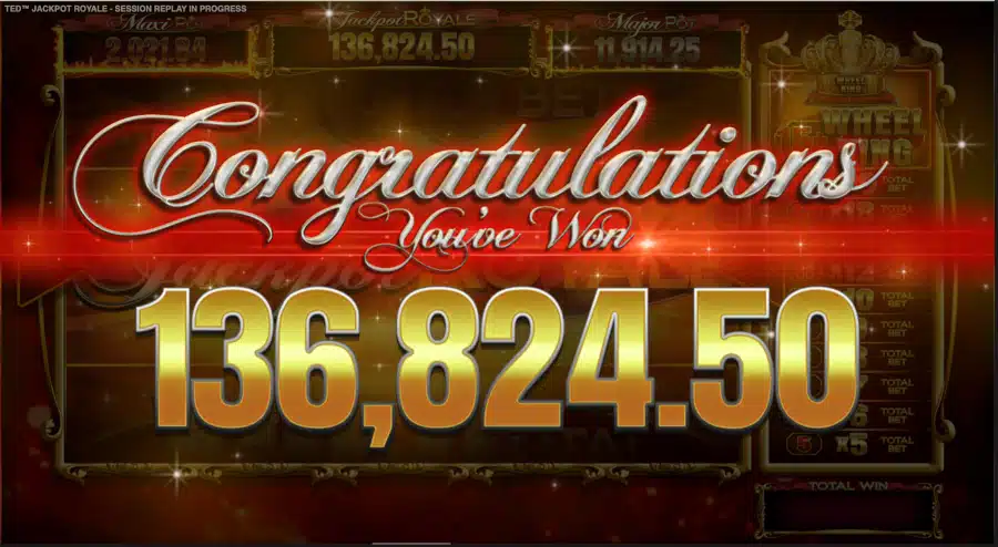 a man won a $136,824.50 jackpot playing an online slot machine on his couch