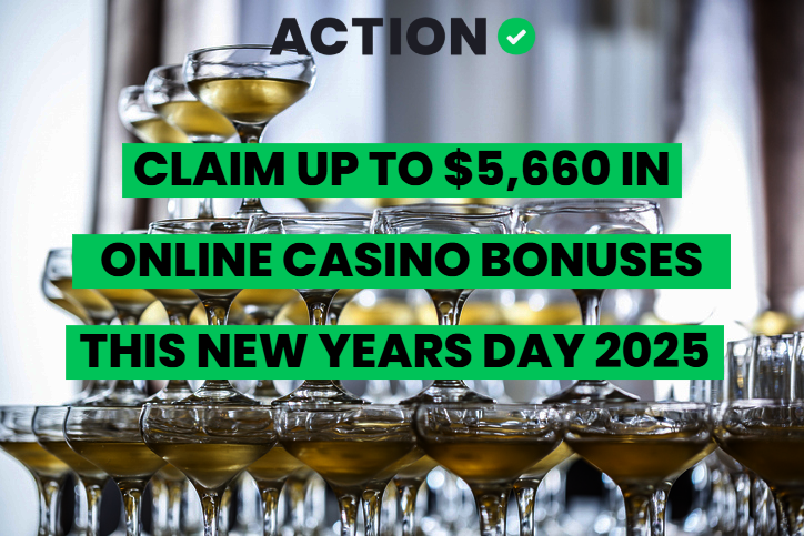 Claim up to $5,660 in Online Casino Bonuses This New Year’s Day 2025 article feature image