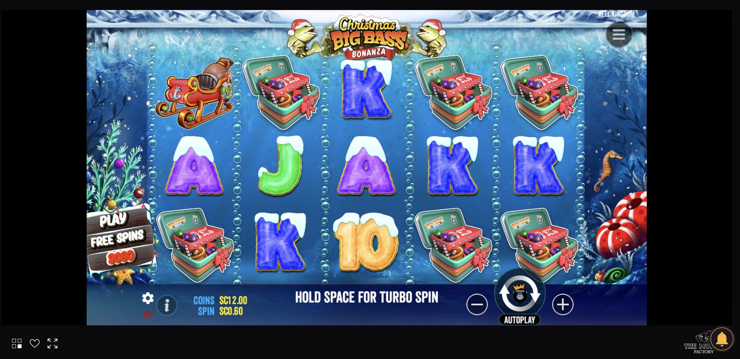 Christmas Big Bass Bonanza is the seasonal version of the online slot machine fishing game