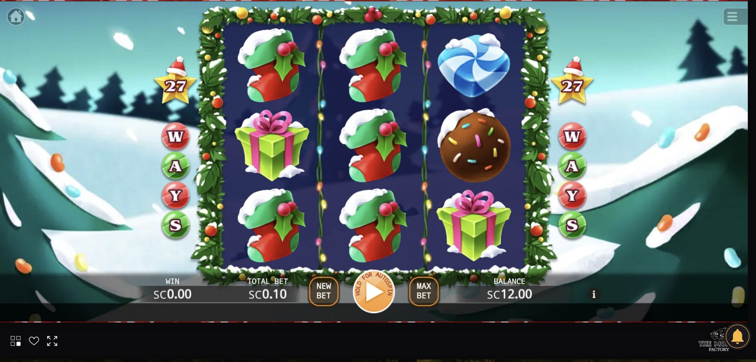 Christmas Candy is a seasonal online slot machine game