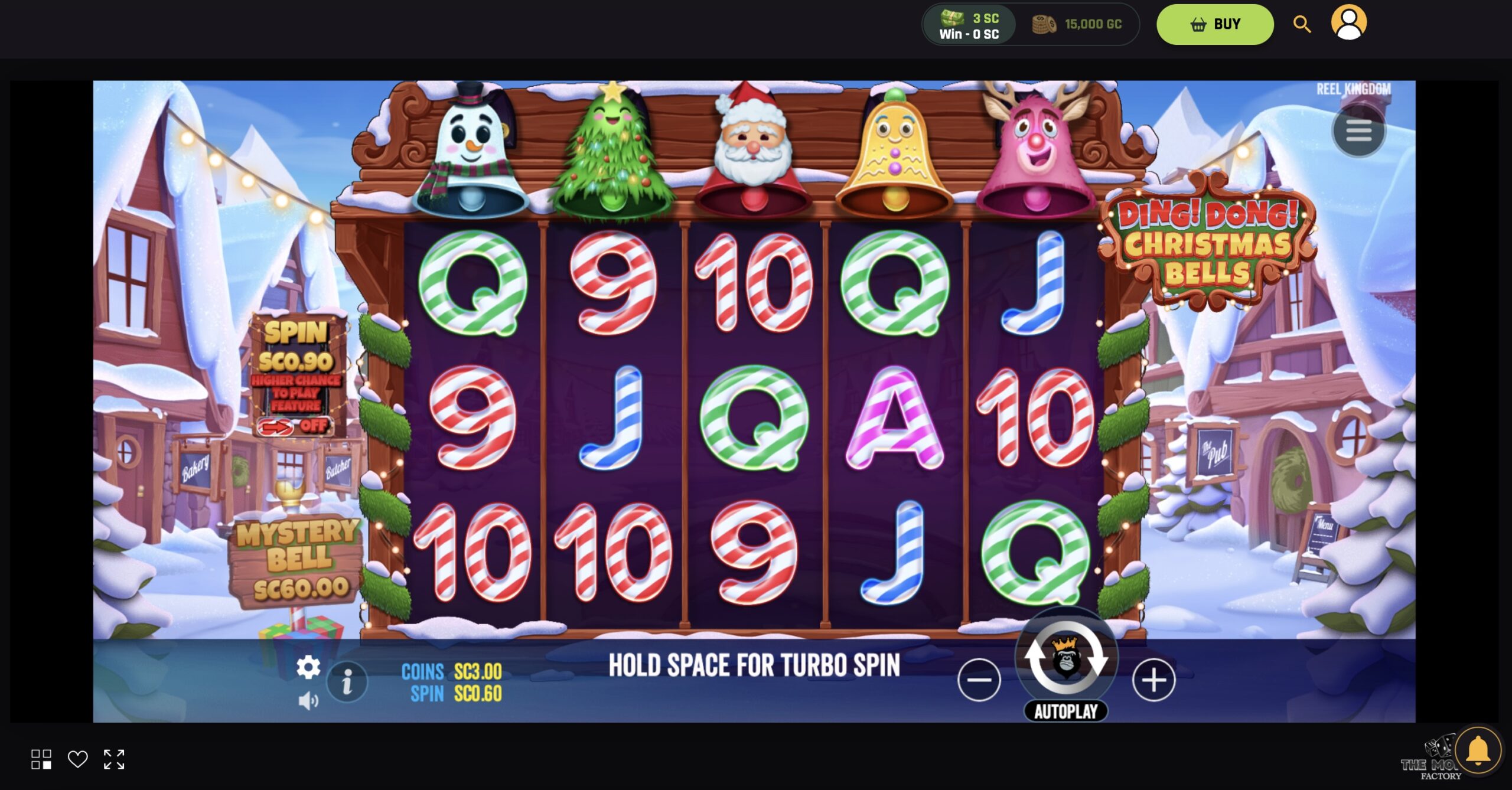 Ding Dong Christmas Bells is one of the games you can play on the money factory site