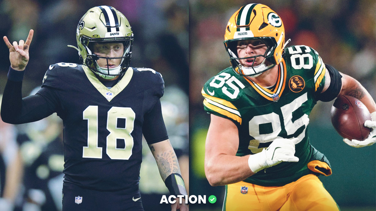 Saints vs. Packers Anytime Touchdown Scorer Props: Spencer Rattler, Tucker Kraft