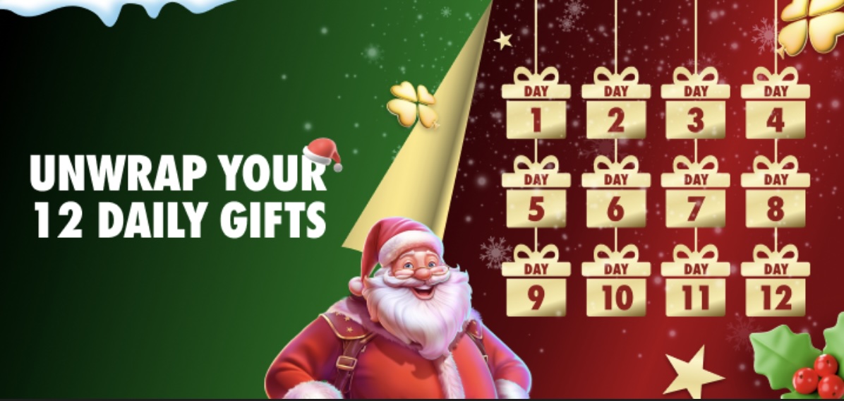 mcluck social casino is giving away presents during 12 days of christmas