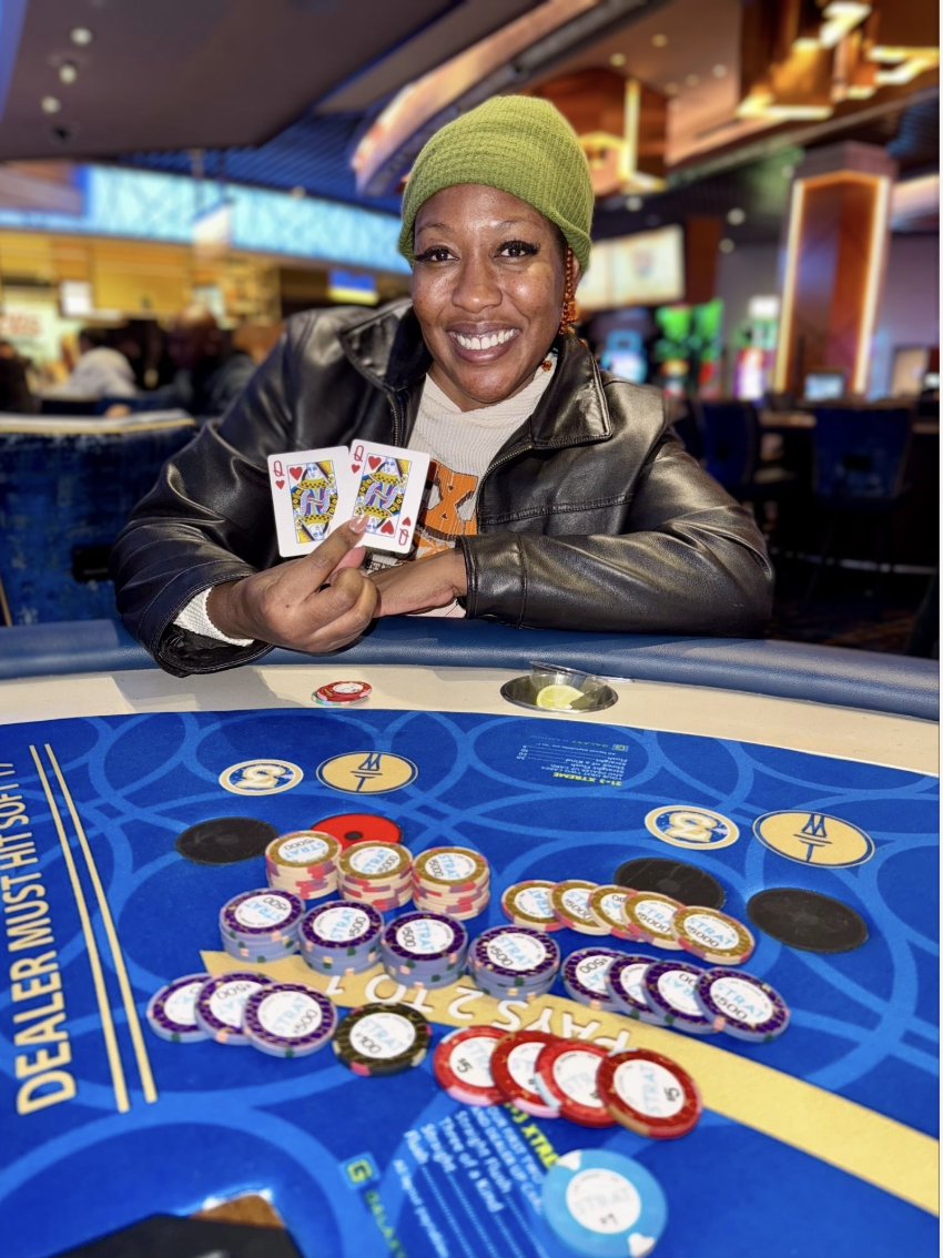 ojebo walker won over $111,000.00 on a progressive jackpot playing blackjack