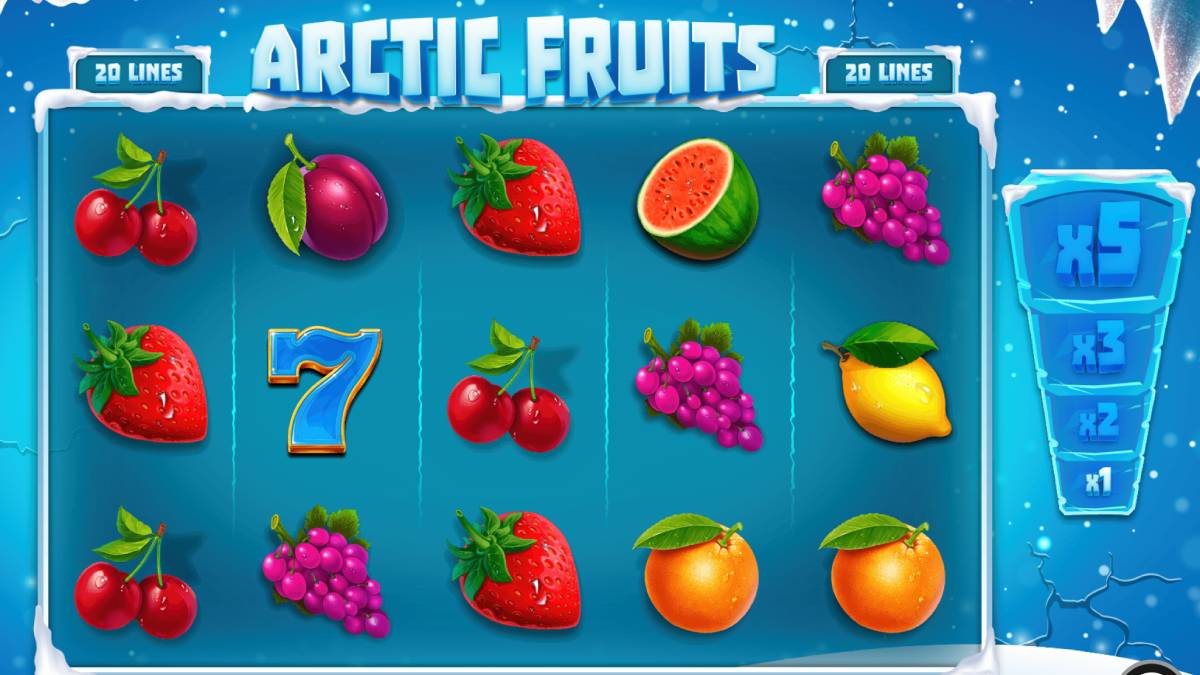 McLuck casino has a game that is filled with frozen fruit called arctic fruits