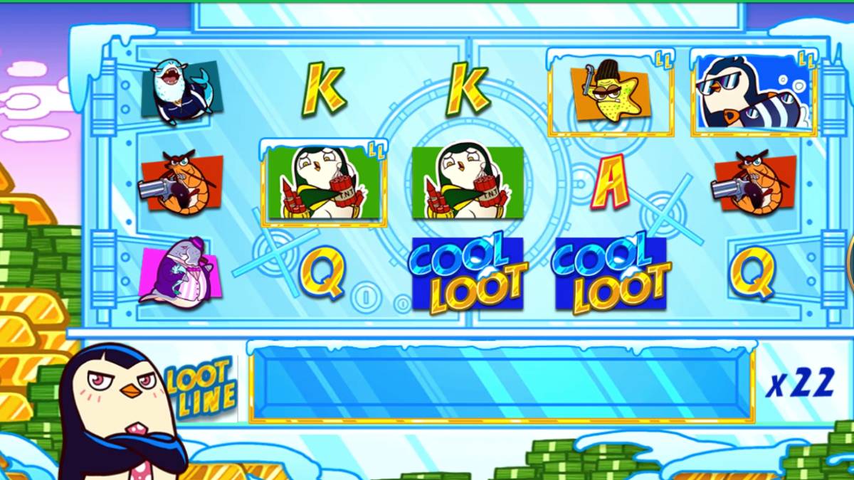 high 5 casino has a game called cool loot that features penguins who are trying to pull off a heist.
