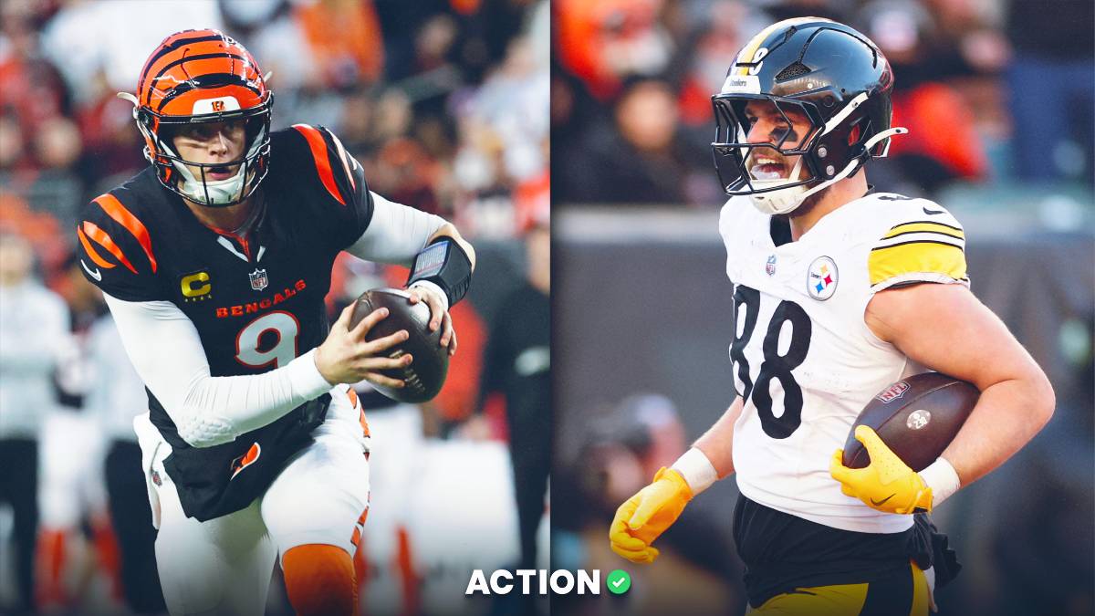 Bengals vs. Steelers Player Props for Joe Burrow, Pat Freiermuth, Andrei Iosivas article feature image