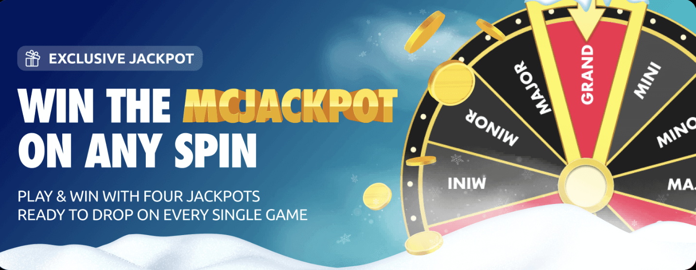 McLuck sweepstakes casino offers a jackpot that can hit on any spin