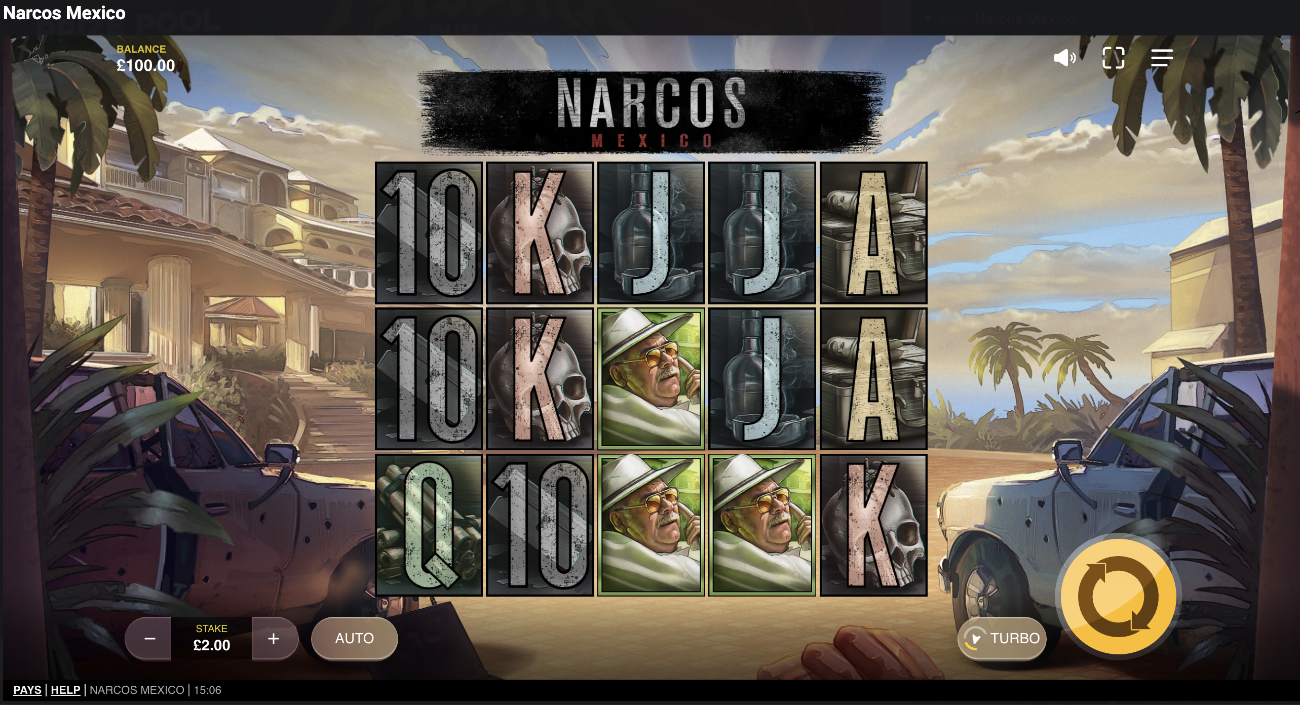 Narcos Mexico is one of the coolest looking TV show themed slots games on DraftKings Casino.
