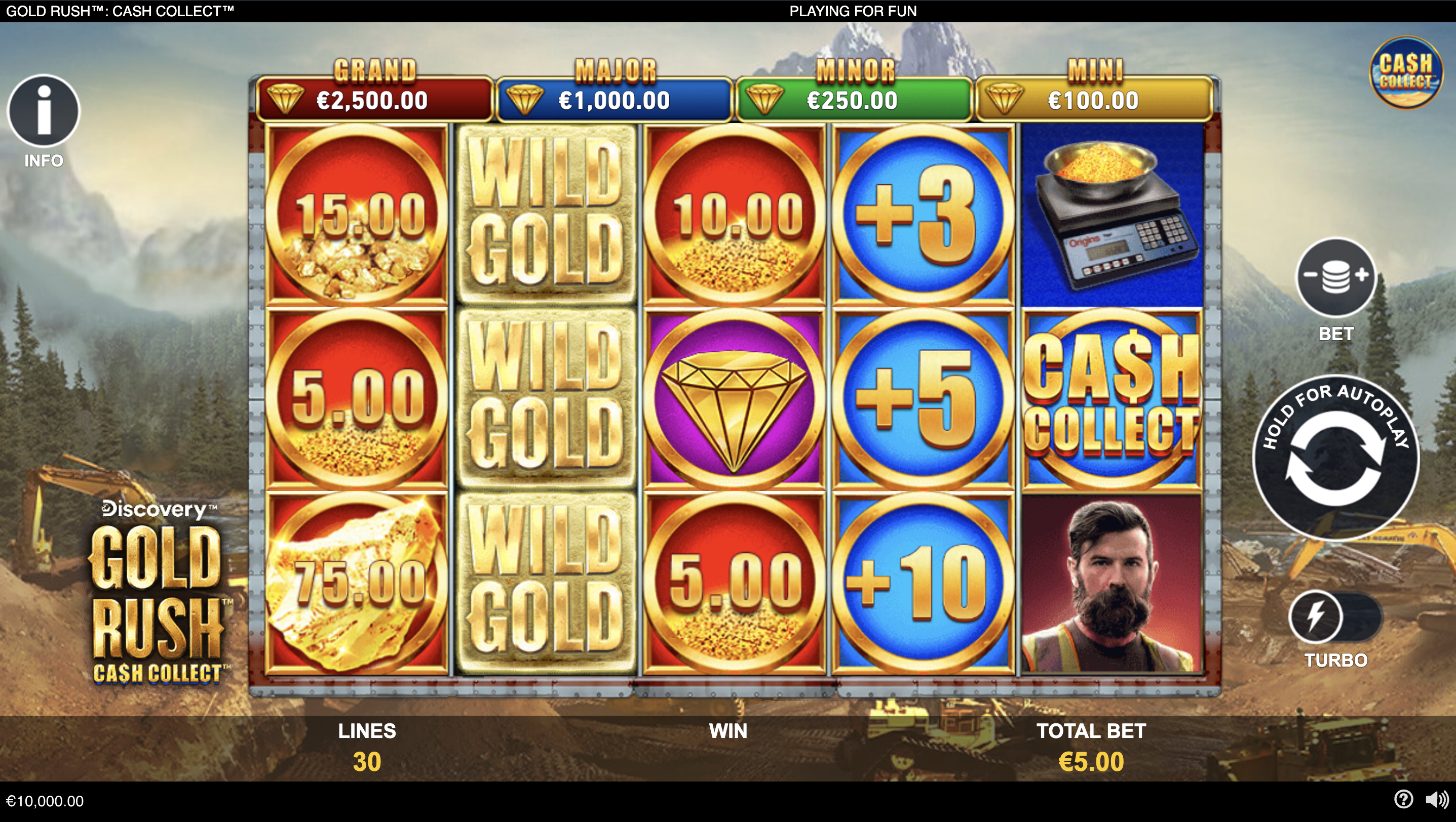 Gold Rush Collect 'Em is one of the TV show themed slots on DraftKings Casino still airing.
