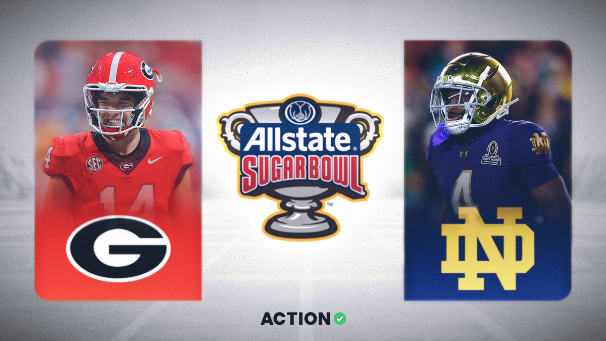 Georgia vs. Notre Dame: 2 Bets for CFP Quarterfinal Matchup article feature image