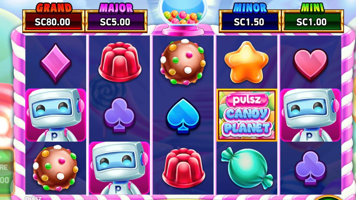 pulsz casino has a slot machine game that is perfect to play while watching the planets align on february 28, it's candy planet.