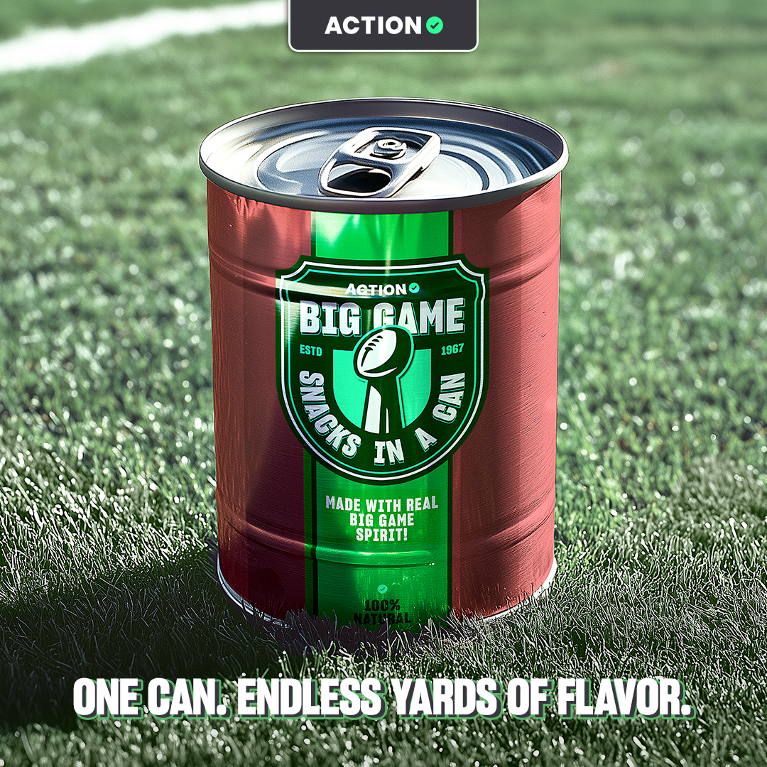 Big Game Snacks in a Can! Image