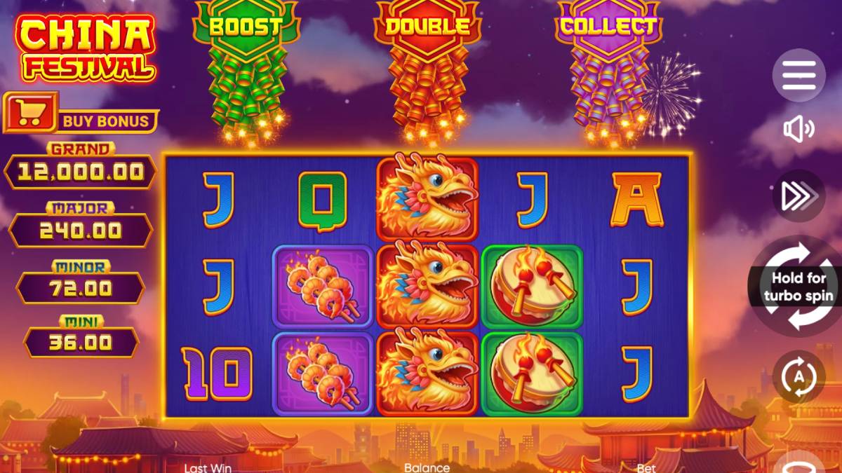 use a WOW Vegas sweespstakes casino bonus deposit to play China Festival during lunar new year or any day of the year