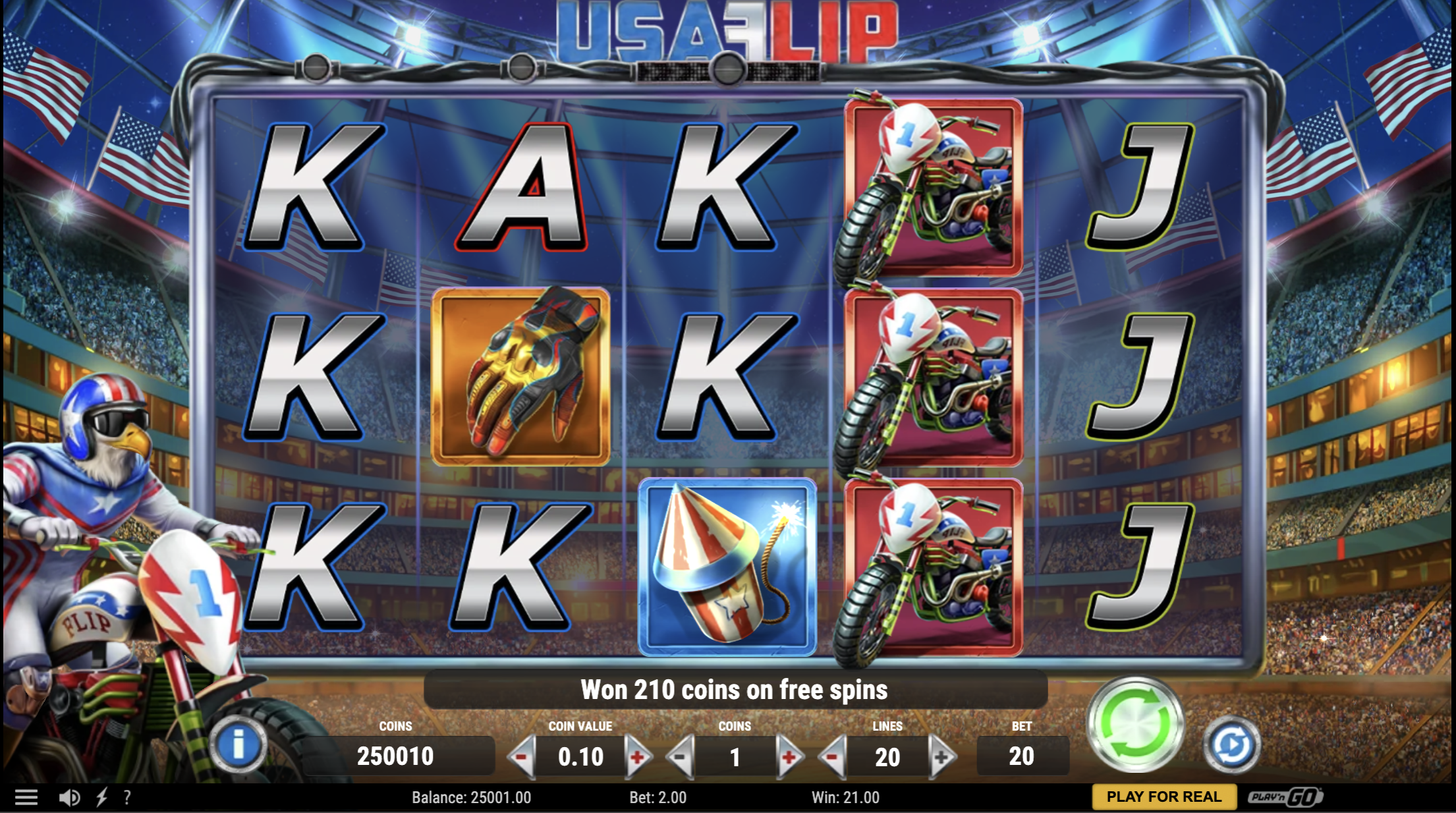Celebrate your patriotism on Presidents Day with USA Flip on Golden Nugget Casino. 