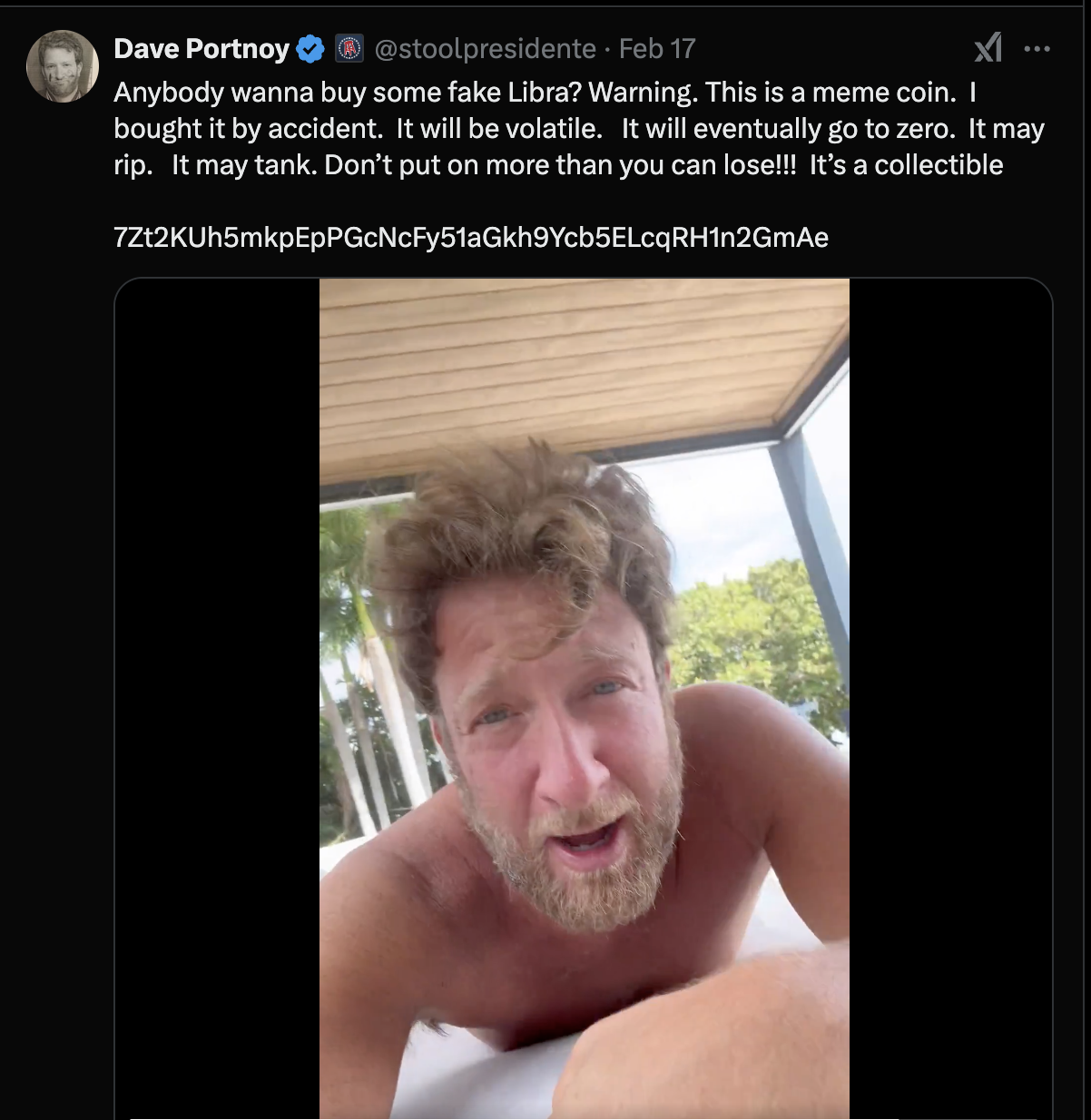 Dave Portnoy of one bite pizza and barstool sports recently lost money on a cryptocurrency buy.
