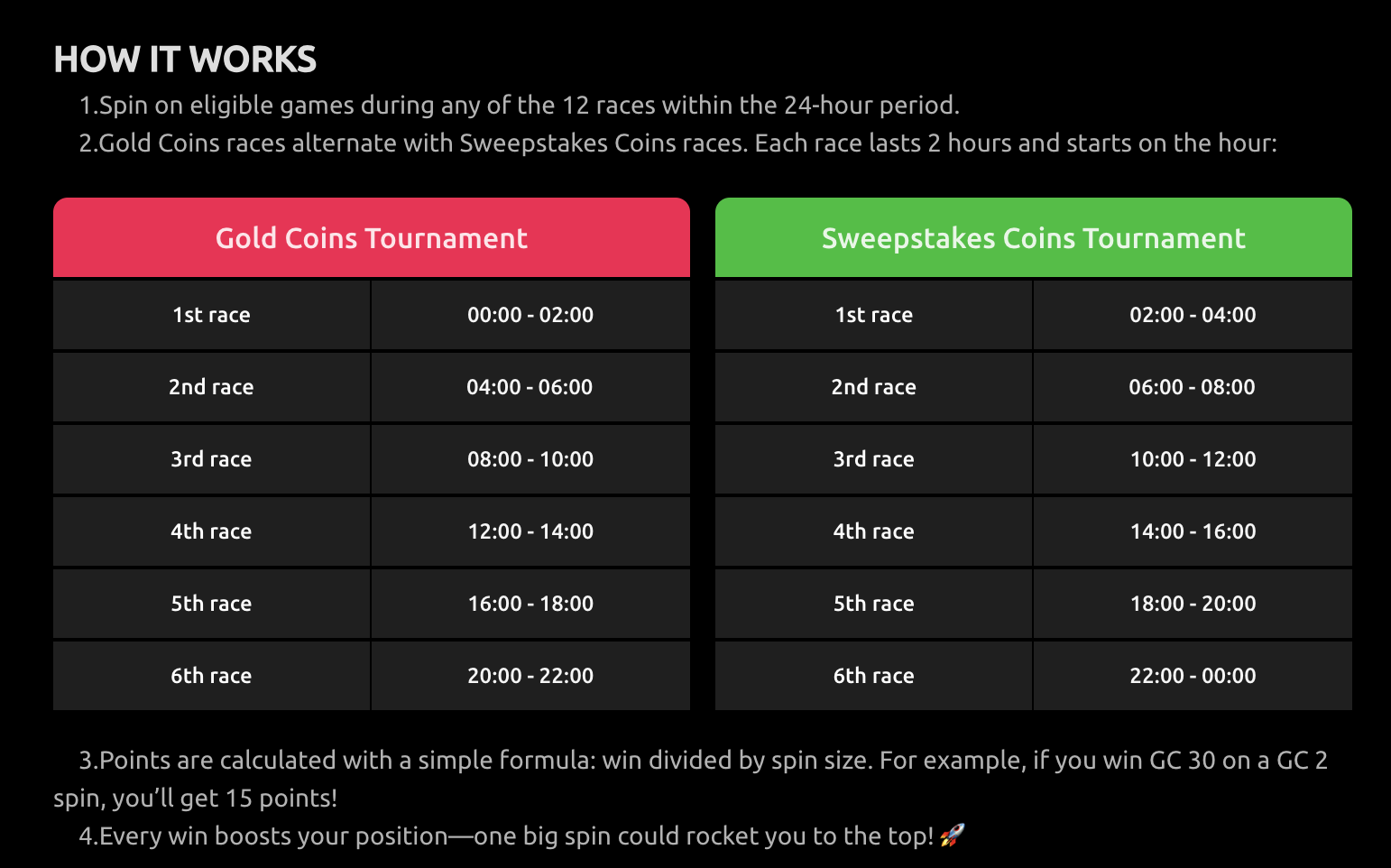This screenshot shows how McLuck Casino's Hold-And-Win-A-Thon leaderboard jackpot promotion works. 