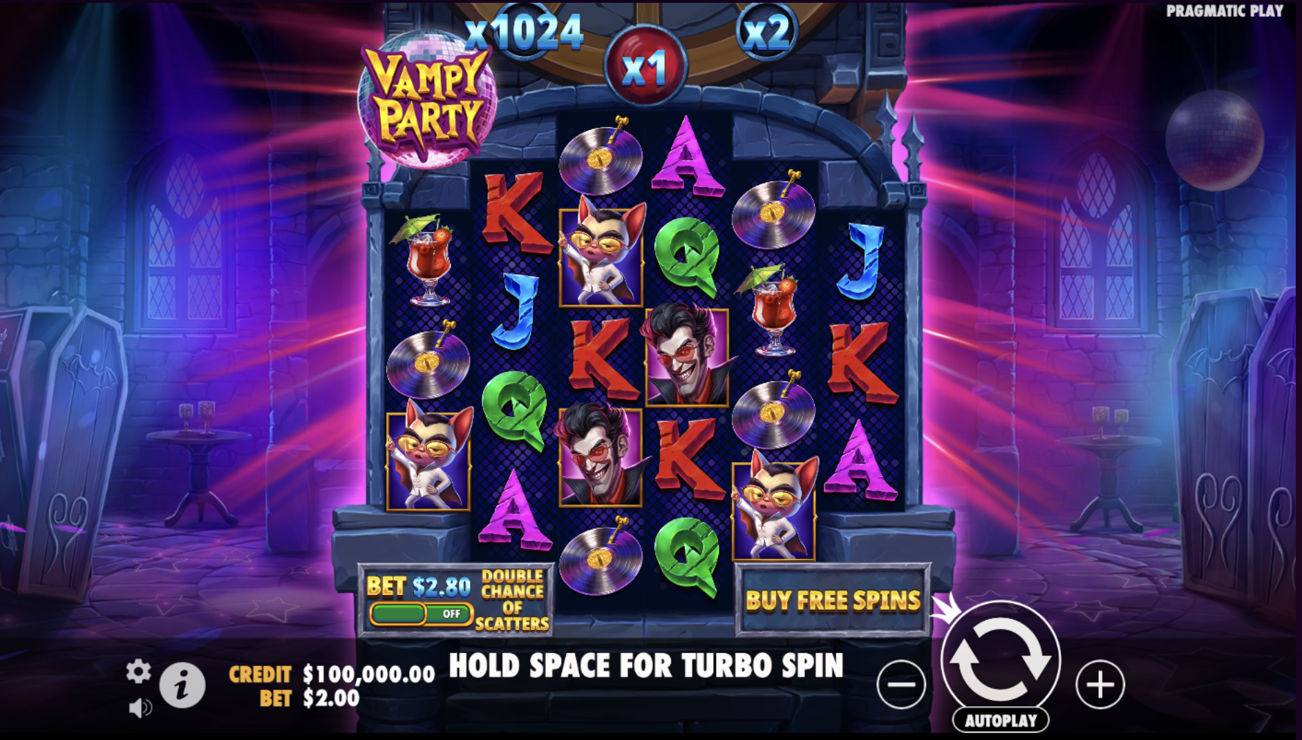 Play Vampy Party to celebrate Mardi Gras on one of the best sweepstakes casinos: McLuck Casino.