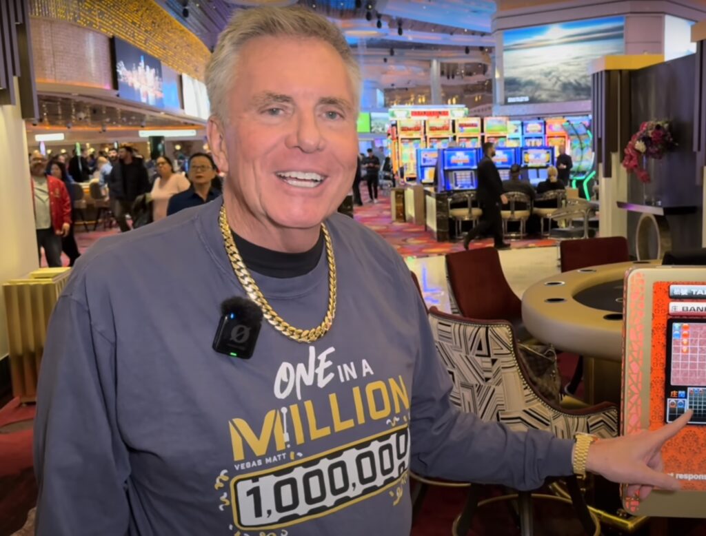 Vegas Matt celebrated reaching a million subscribers on YouTube by gambling $1,000,000.