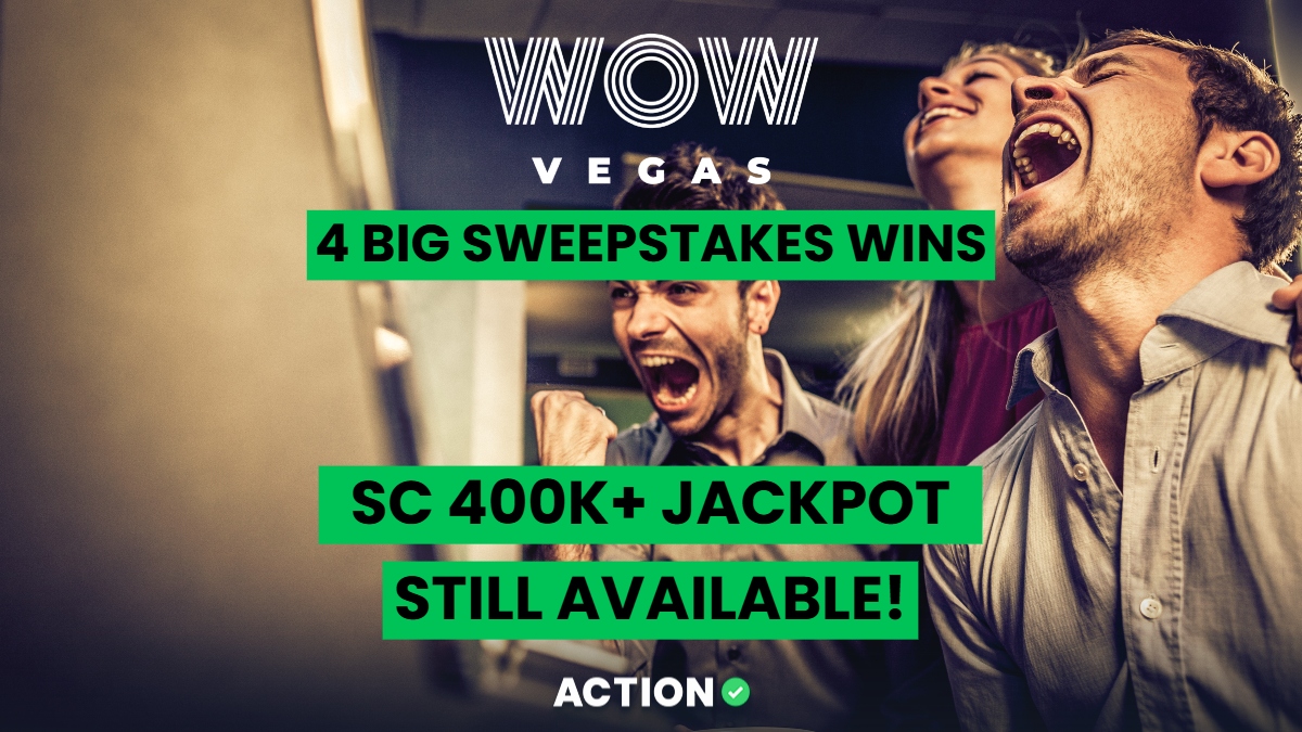 4 Big Sweepstakes Casino Wins at WOW Vegas – SC 400K+ Jackpot Still Available!